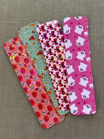 Holographic Halloween & Fall Bookmarks