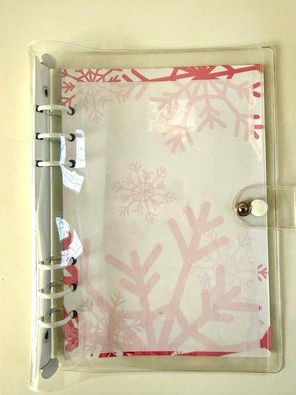 Snowflakes A5 Planner Inserts - 6 Hole Punched - Pack of 25
