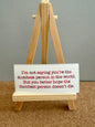 Dumbest Person Alive- sticker - 3.24” x 1.47”- waterproof