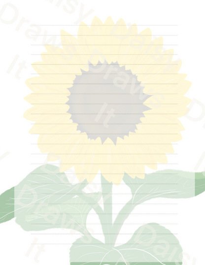Sunflower Planner Inserts A5 – 60 Page Printed Bundle (6 Hole Punched)