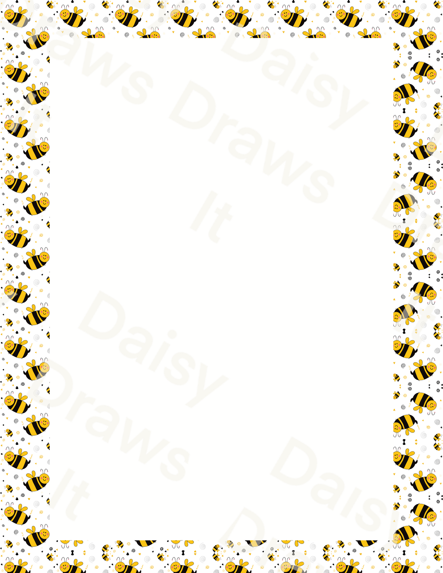 Bees Planner Inserts A5 – 60 Page Printed Bundle (6 Hole Punched)