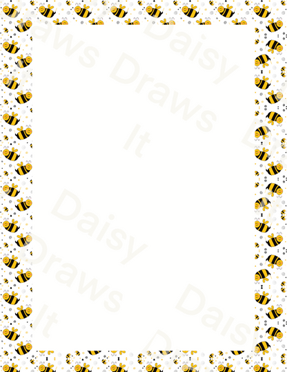Bees Planner Inserts A5 – 60 Page Printed Bundle (6 Hole Punched)