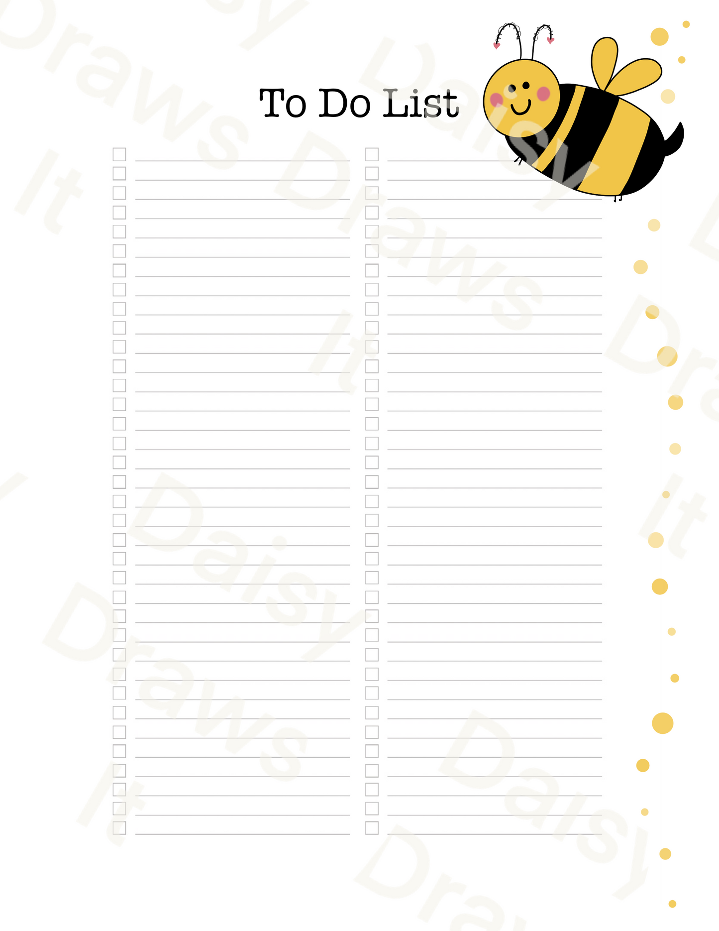 Bees Planner Inserts A5 – 60 Page Printed Bundle (6 Hole Punched)