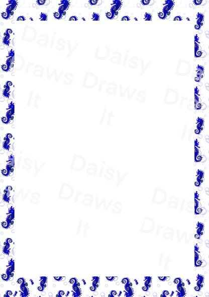 Seahorse Planner Inserts A5 – 60 Page Printed Bundle (6 Hole Punched)