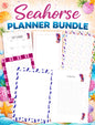 Seahorse Planner Inserts A5 – 60 Page Printed Bundle (6 Hole Punched)