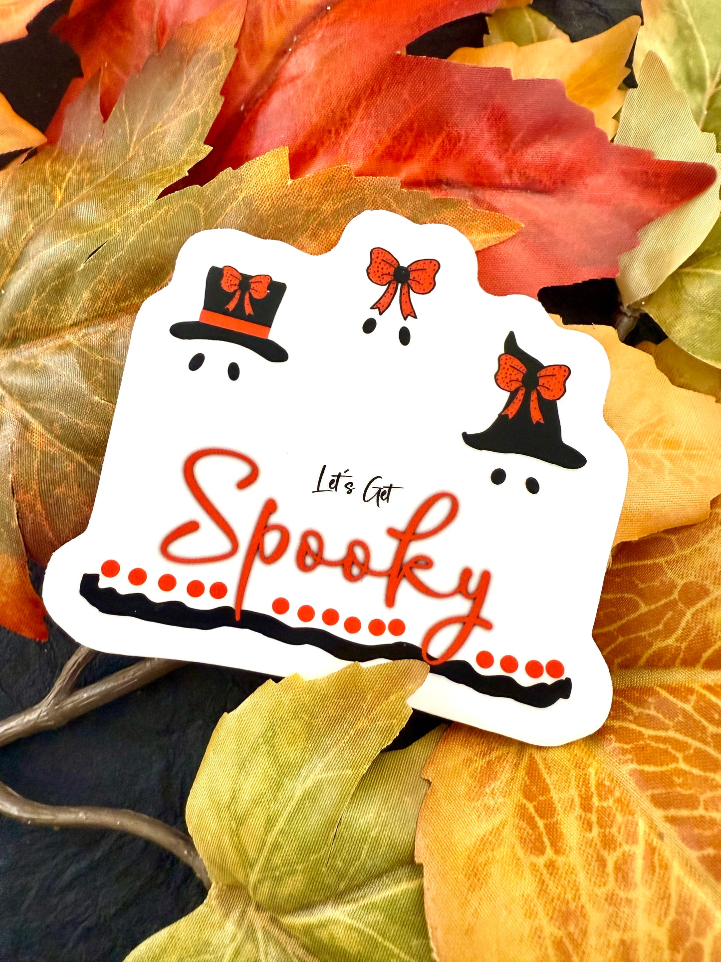 Spooky Ghost Sticker - 3" x 2.6" - Drawn by Daaaisy!