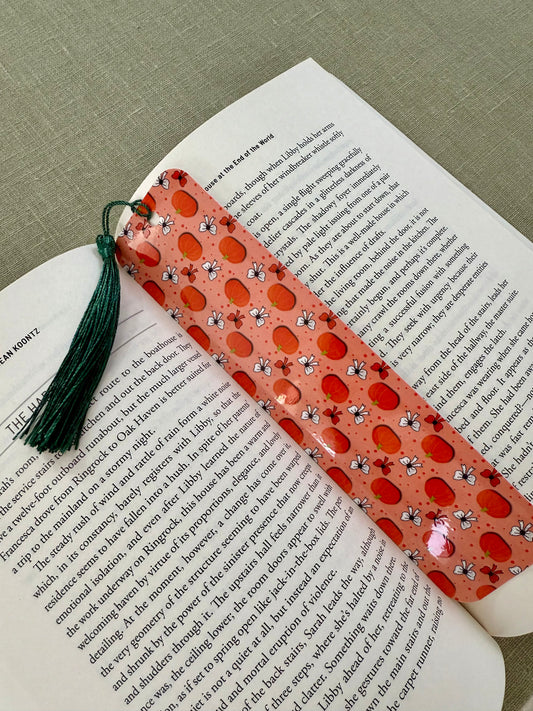 Tassel Orange Pumpkin Bookmark