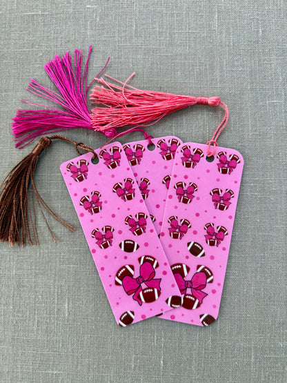 Football Season Mini Tassel Bookmark
