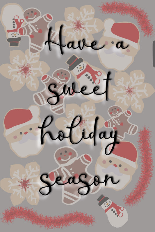 Have A Sweet Holiday Season Christmas Cards - Pack of 5 w/ Envelopes