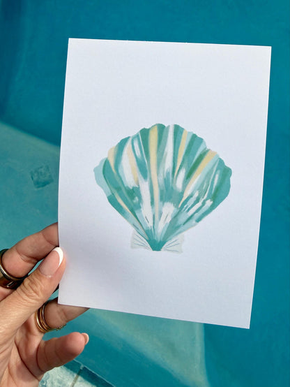 Seashell Wall Art Prints – Beach & Coastal Decor | Under The Sea Gallery Wall / Ready-to-Frame
