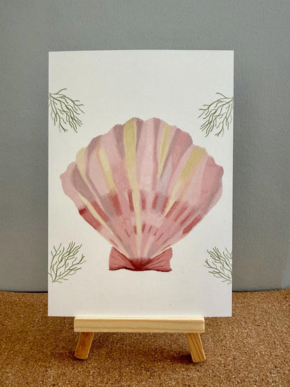 Seashell Wall Art Prints – Beach & Coastal Decor | Under The Sea Gallery Wall / Ready-to-Frame