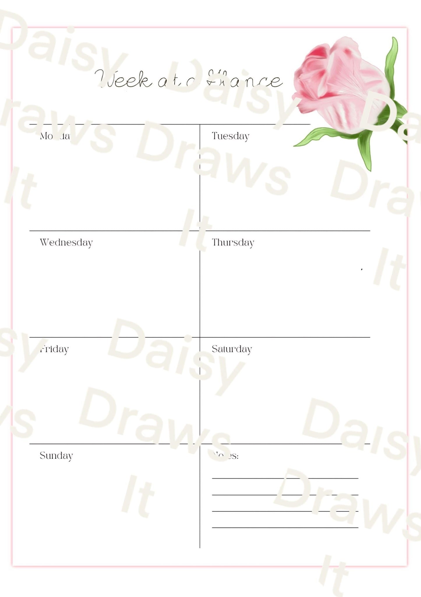 Printable Monthly Planner | To Do List & Weekly Planner | Minimal Planner Pages | Printable Organization Sheet | Instant Download