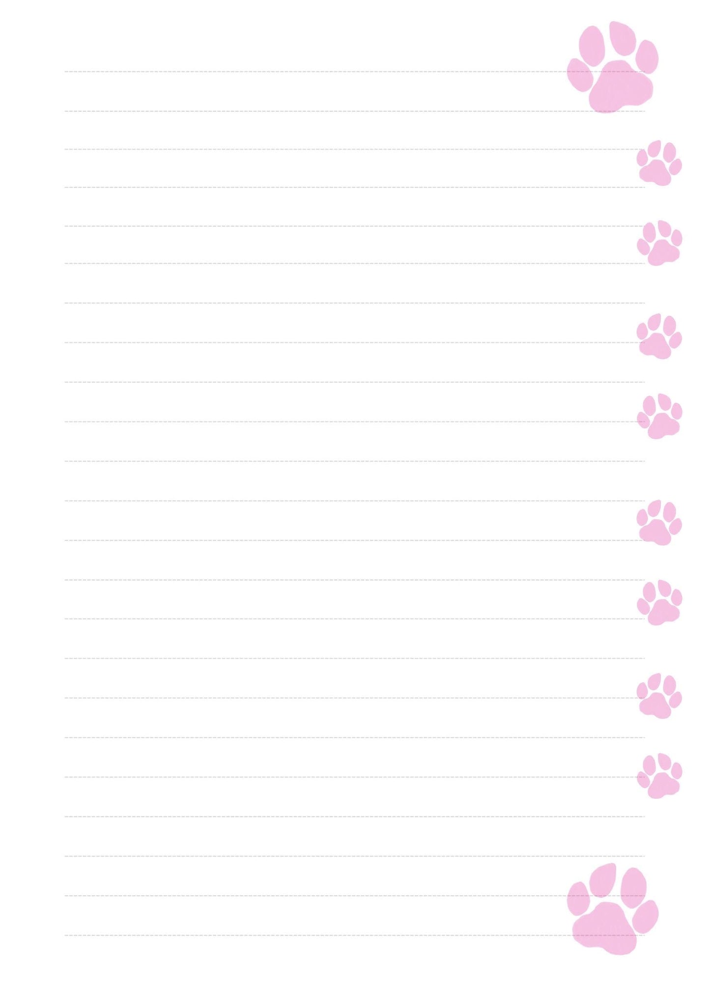 Pink Puppy Paw Planner Inserts – To-Do, Blank (40-Pack)