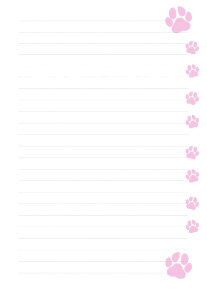 Pink Puppy Paw Planner Inserts – To-Do, Blank (40-Pack)