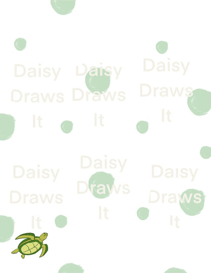 🐢 A5 Turtle Planner Inserts – 6-Hole | 35-Page Bundle | Double-Sided