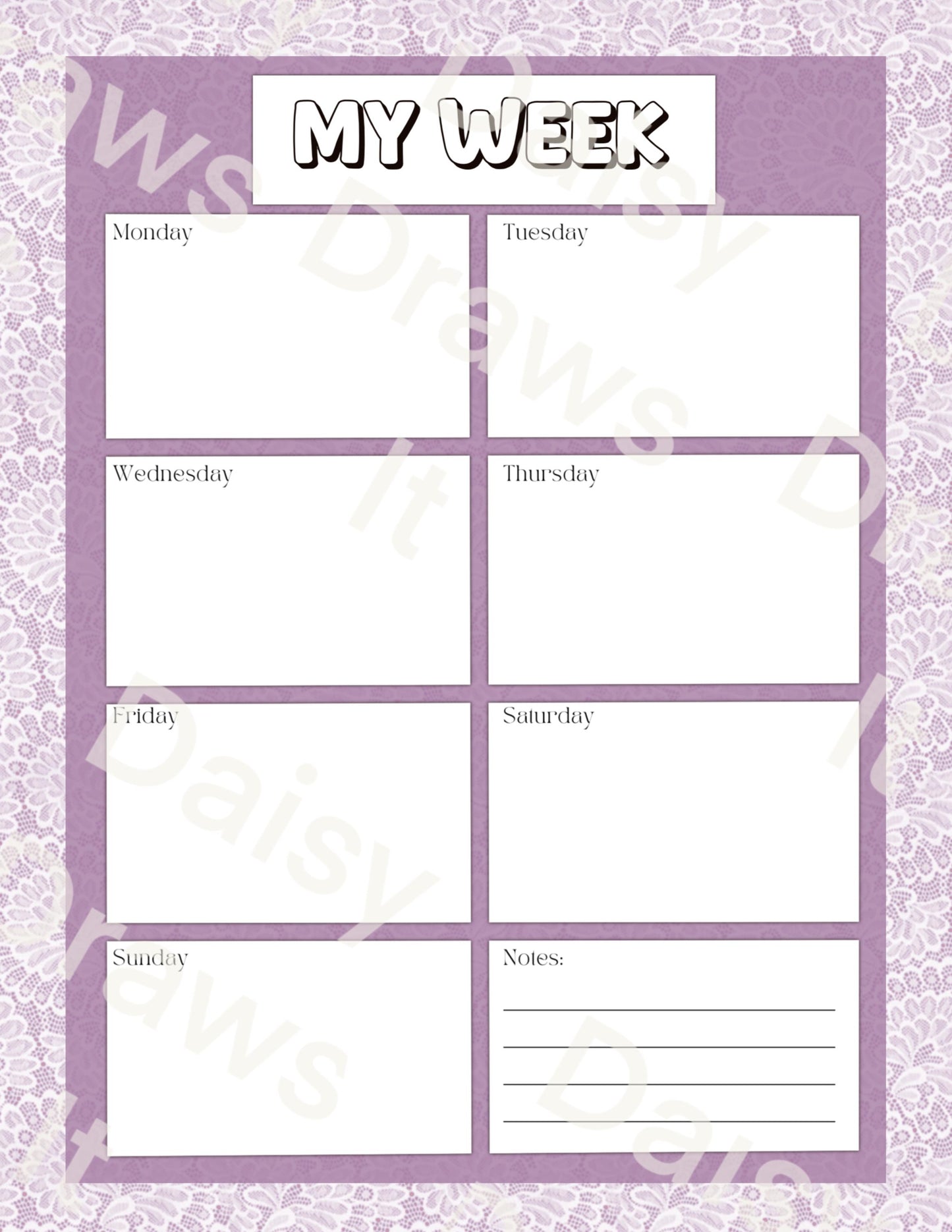 Lace Digital Stationery for iPad | Notability & GoodNotes Paper Pack | Digital Notes | Printable iPad Planner Pages | Instant Download