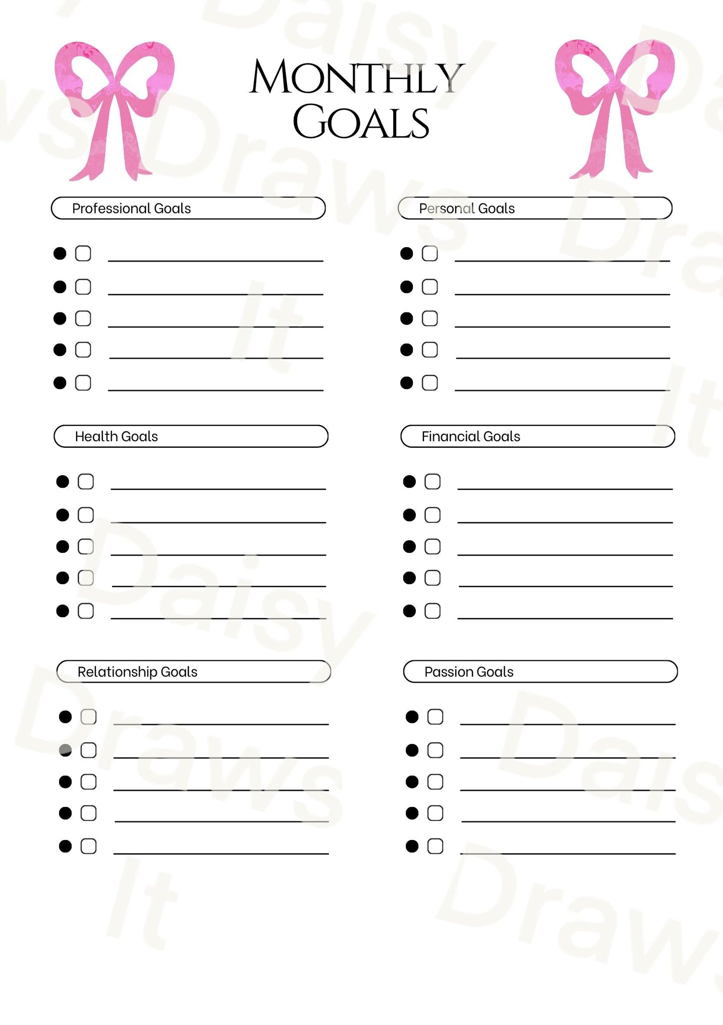 Printable Monthly Planner | To Do List & Weekly Planner | Minimal Planner Pages | Printable Organization Sheet | Instant Download