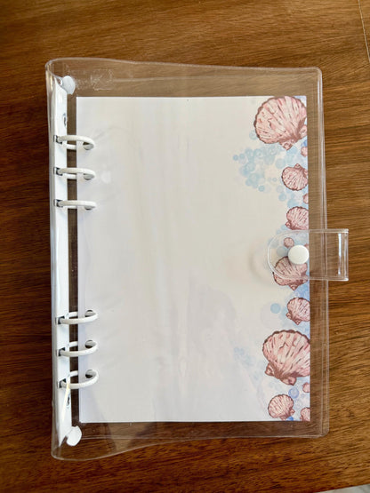 Seashells A5 Planner/ Notepad Inserts - pack of 25