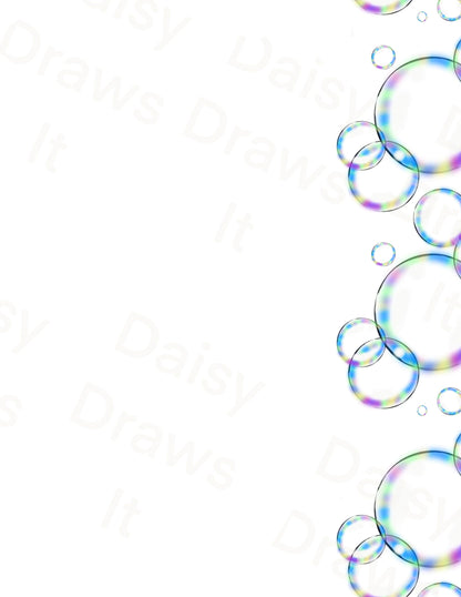 Digital Stationery for iPad | Notability & GoodNotes | Bubbles | Digital Notes | Printable iPad Planner Pages | Instant Download