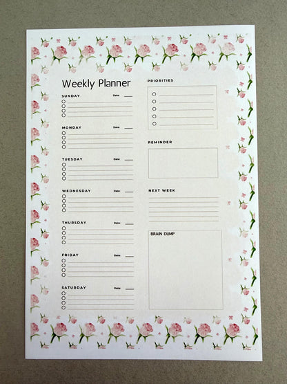 A5 “Oops” Planner Inserts – Pack of 20 | Discounted Misprint Planner Pages | 5.83 x 8.25 | Blank Backs | Mystery Stationery Bundle