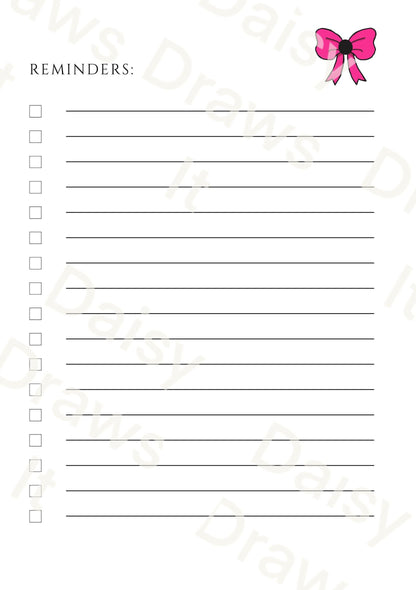 Printable Monthly Planner | To Do List & Weekly Planner | Minimal Planner Pages | Printable Organization Sheet | Instant Download