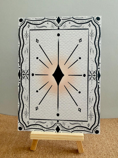 Geometric Art Print – Matte Cardstock Wall Art  | Ready-to-Frame Artwork