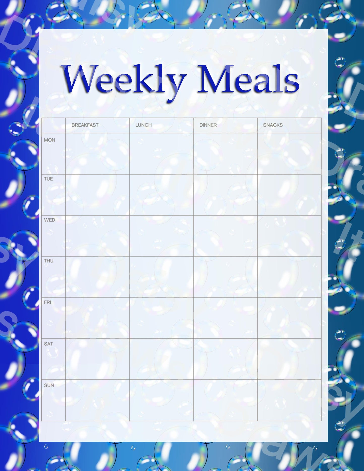 Digital Stationery for iPad | Notability & GoodNotes | Bubbles | Digital Notes | Printable iPad Planner Pages | Instant Download