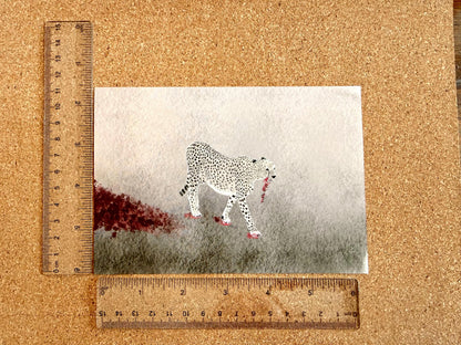 Cheetah of Kenya Art Print – African Safari Animal Illustration